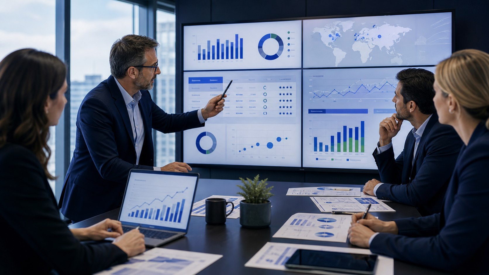 Purchasing analytics and supplier scorecard consulting environment